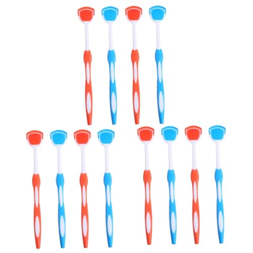 PACKOVE 3 Set Raschietti Per Lingua Per Fresco E Orale Colori Blu Uso 4 Pezzi * 3