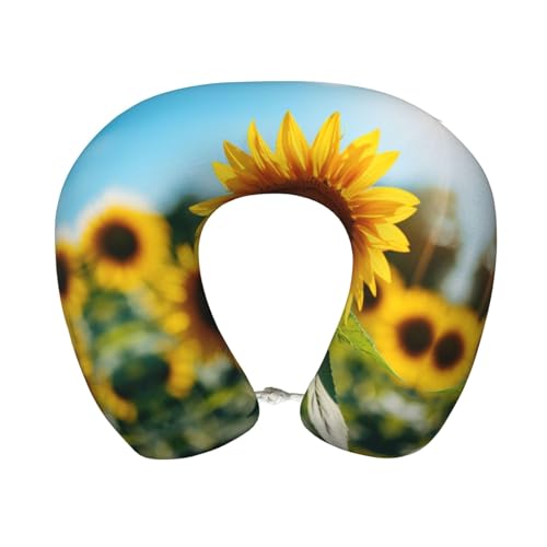 Almohada de espuma viscoelástica tamaño único cuello U miniatura 1