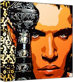 Jonathan Rhys Meyers - Pop Art Print (Multicolour) 30 x 30 x 2.5 cm Deep Box Canvas