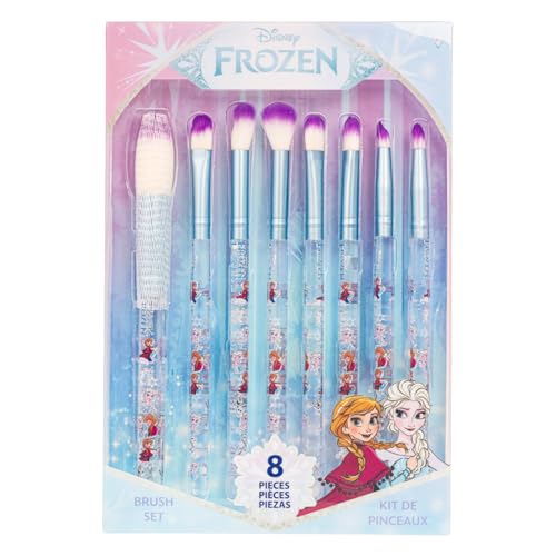 Frozen Set 8 Pinceaux Maquillage Ombres, Blush & Highlighter