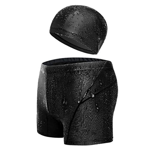Short de bain homme grande taille avec bonnet CLSDRZC pour piscine