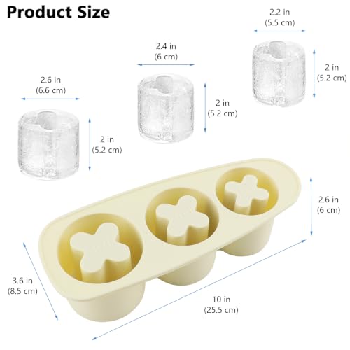 Molde de cubitos de hielo de silicona con tapa miniatura 2