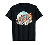 Camion à tige chaude flamboyante avec peinture à la flamme, pick-up classique vintage