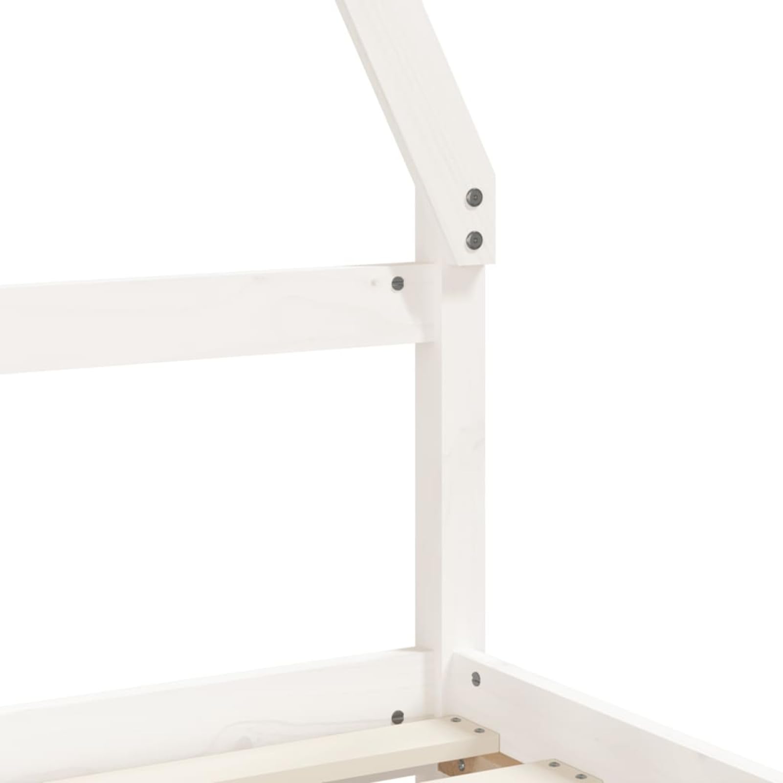 Rantry Holz-Kinderbett Hausform mit Schubladen, weiß, 205,5x85,5x143 cm, für Kinder ab 4 Jahren Model834466