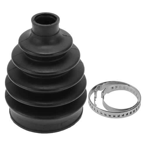 Hihaha No.495941F200 CV Joint Boot Kit W/Clamps for Kia Sportage 2005-2010 Outer Constant Velocity Joint Boot Strong Durable Rubber 1 Set Black