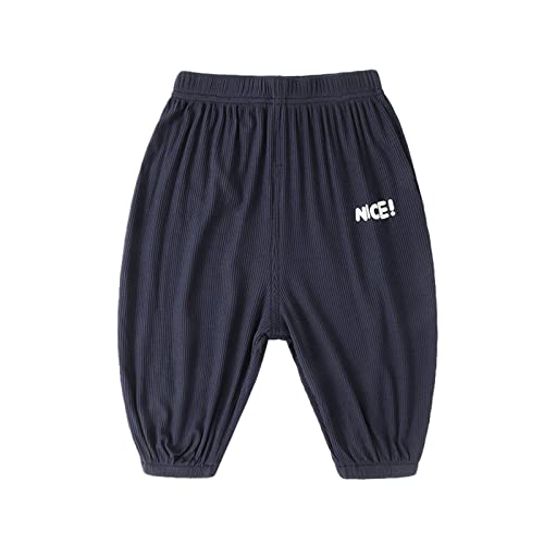 Kids Elastic Basic Harem Trousers Unisex Baby Boys Girls Casual Cotton Loose Long Baggy Pants Toddler Clothes