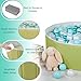 40Inch Kids Ball Pit, Foldable & Portable & Reusable Balls Pool for Toddlers,Playpen/Fence for Baby, Play Pool for Dog, Indoor & Outdoor Use, Oversized(Green Tea)