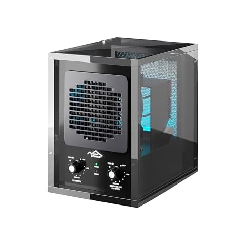 Prolux New Comfort 6 Stage UV, Ozone Generator Air Purifier Cleaner HEPA, Covers 3000 Feet, Acrylic, Home or Commercial Use, Adjustable, Powerful Fan, Portable Cover