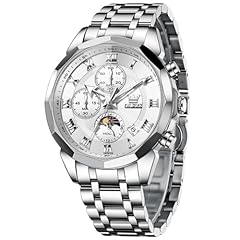 3675：Silver band & White dial