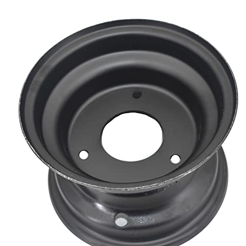6\" Wheel Rim with 3 Holes Fits for Most of 110-125cc Go-Kart, ATV, Lawn Mower 145/70-6 (Black) - Thumbnail 5