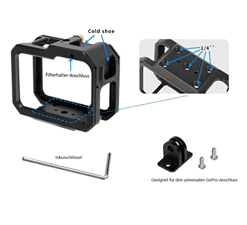 Protective case for GoPro Hero 9, 10 & 11, black - Image 3