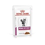 Royal Canin Renal Veterinary Health Nutrition Cat Food Wet Beef 48 x 85g pouches