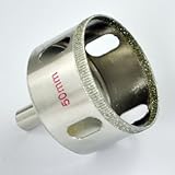  DealMux tono de plata de cristal punta de diamante Taladro Sierra circular de 50 mm