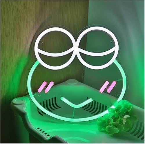 Lampe néon grenouille LED pour décoration de chambre à coucher