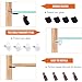 Rustark 155Pcs 5 Styles Bronze Shelf Pegs Shelves Pins Bracket Pegs Cabinet Support Metal Pegs Assortment Kit for Glass Shelf Holes Bookshelf Furniture