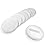 10pcs Powder Puff Cotton Cosmetic Powder Face Makeup Puffs Pads with Ribbon for Loose and Foundation 2.36 inch. (White)