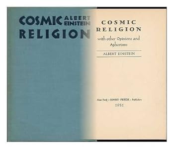 Hardcover Cosmic Religion: With Other Opinions and Aphorisms [Unknown] Book