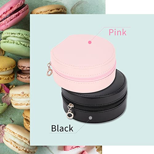 Smileshe Travel Jewelry Box, Mini Portable Organizer Travel Case With Zipper, Pu Leather Small Storage Boxes For Rings, Earrings, Necklaces, Bracelets #TOP5