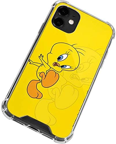 Skinit Clear Phone Case Compatible with iPhone 12 - Officially Licensed Looney Tunes Tweety Bird Double Design