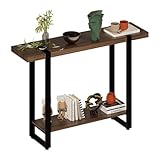 MUBSON Credenza Recibidor para Sala o Recámara con Doble Repisa | 120x30 cm |. Estante Organizador Renna. Recibidor...