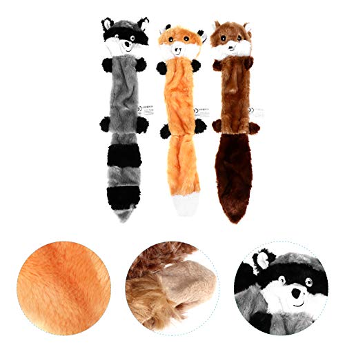 BESPORTBLE 3Pcs Plush Dog Toy Squeaky Brinquedos Do Cão Duráveis Brinquedos de Pelúcia para O Cão