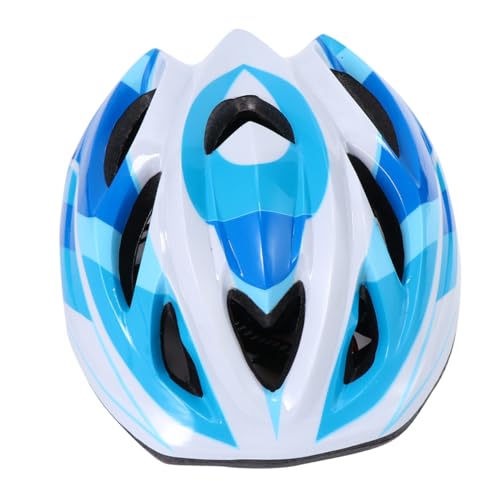 Cabilock Outdoor Sporthelm Blau Verstellbarer Kopfschutz Atmungsaktiv Leicht PVC Robust für Skaten Fahrrad Scooter Rollschuh Kopfumfang Geeignet für Jungen und Mädchen