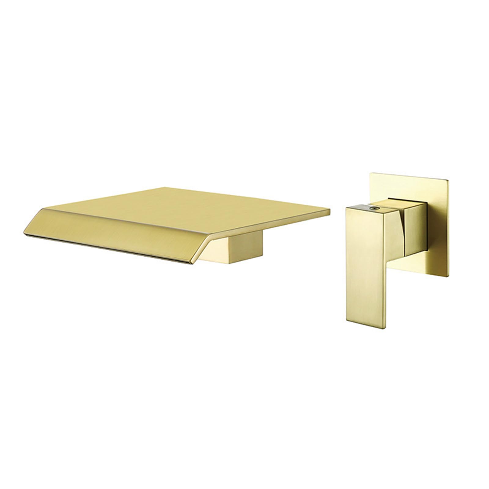 Robinet salle de bain encastrer cascade eau chaude froide laiton