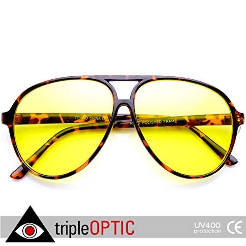 Retro 80's Style Driving Lens XL Large Plastic Aviator Sunglasses3