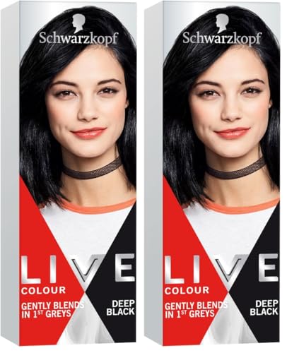 Schwarzkopf Live Colour Deep Black 75mL (Pack of 2)