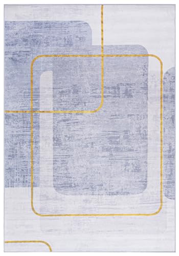 Mazovia Alfombra Moderno - Diseño Moderno De Salón Pelo Corto - Alfombras Vintage Abstractas - Alfombra De Matrimonio, Dormitorio - Lavable, Antideslizante - Alfombras 140x200cm Gris Crema Mazovia Alfombra Moderno - Diseño Moderno De Salón Pelo Corto - Alfombras Vintage Abstractas - Alfombra De Matrimonio, Dormitorio - Lavable, Antideslizante - Alfombras 140x200cm Gris Crema