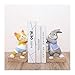 Bookend kreatywność Bookends, śliczna książka dla zwierząt kończy się dekoracyjna żywica Bookend do domu/wystrój biura/półki kreatywny prezent antypoślizgowy (B 1 para)