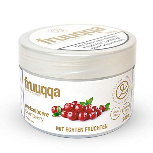 Fruuqqa Shisha Tabakersatz Nikotinfrei 200gr Preiselbeere