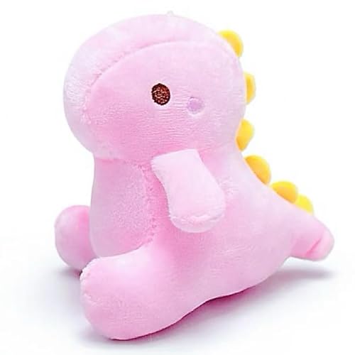 NuomiYue Pink Cute Dinosaur Stuffed Animal Plush Toy, Cute Stuffed Dino Animal, Dinosaur Plushies for Girls Boys, Easter Basket Stuffers, Birthday Gifts & On-The-Go Backpack Accessories
