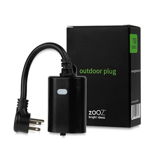 Zooz 700 Series Z-Wave Plus Outdoor Single Plug ZEN05 | Hub Required | Works with the Z-Box Hub, Home Assistant, and Hubitat