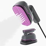 GREENYEE Travel Steamer Iron for Clothes, Portable Handheld Garment Steamer with 6 Smart Modes, Strong Penetrating Steam, 180° Rotatable Handle, 150ml Large Tank for Home & Travel (Light Gray)