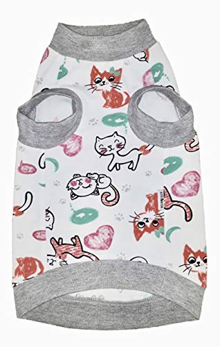 Kotomoda Hairless Cat's cotton stretch T-shirt Morning Cats (XL) - Image 2