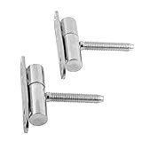 Gedotec Türscharnier Zimmertür Renovierbänder Edelstahl rostfrei | Türbänder zum Aufschrauben - einbohren | MADE IN GERMANY | Aufschraubband für Holz-Türstöcke | 2 Stück - Einbohrbänder Innentür