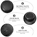 Bedside Tabletop Push Convenient Light Foot Floor Lamp Round Tool : Black Button On-Off Using Night On for Footswitch Hotel Off Control Desktop Plastic Home Pedal