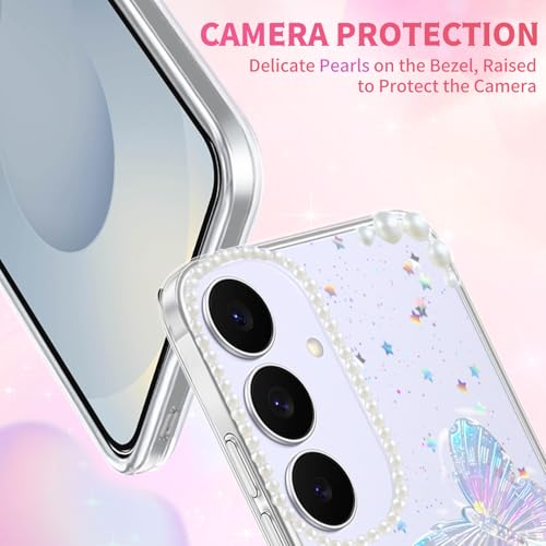 Coque antichoc Samsung S25 transparente avec cordon chaîne pour éviter les chutes - 2