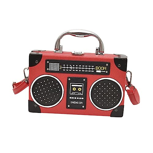 Sac bandoulière femme forme radio vintage BESPORTBLE original
