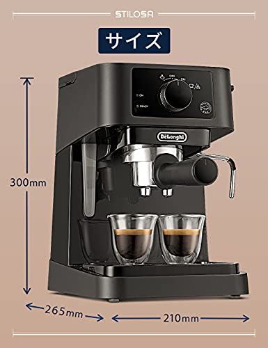 DeLonghi EC235J-BK BLACK 【公式通販】