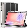 MoKo Custodia per Samsung Galaxy Tab S10 Lite 10,9" 2025 SM-X400/SM-X406B con Portastilo S,Protettiva Trifold Sottile e Leggera con Posteriore Traslucida in PC Rigido,Auto Wake/Sleep, Nero