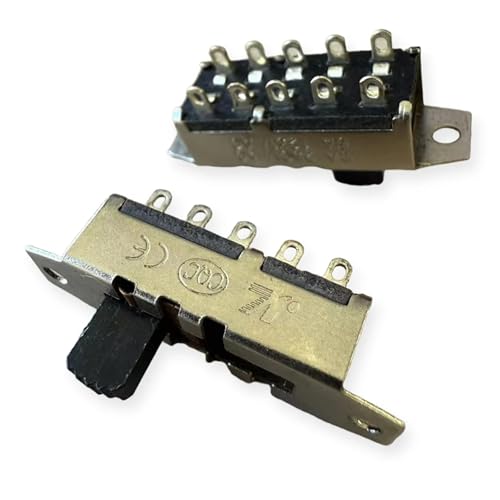 Interruptor de palanca de 4 posiciones doble 2P4T para regular secadores 6