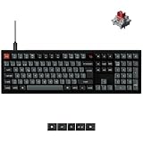 Keychron V6 8K Teclado Mecánico con Cable, ISO-ES Layout, 8000 Hz Tasa de Sondeo, Teclas OSA PBT, Interruptor Rojo, Intercambiables en Caliente, Teclado de Tamaño Completo para Mac, Win y Linux