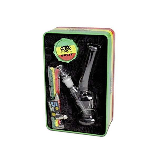 Breit Bong Pfeifen Set 18cm Grinder