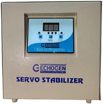 ECHOGEN 1KVA 170-270V AC/230V Single Phase Copper Wound Servo Micro Controlled Voltage Stabilizer