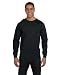 Men's 6.1 oz Hanes BEEFY-T Long-Sleeve T-Shirt, Black, XL