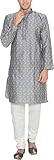 Qué tipo de tela es lino: Descubre sus características y usos Plata Jacqaurd Silk kurta pyajama, Silver