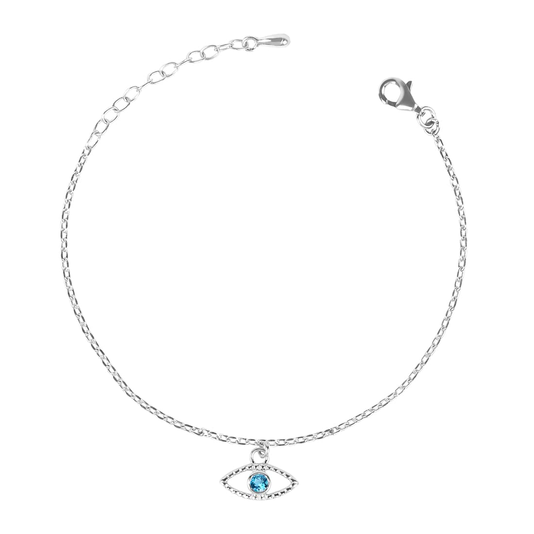 Clara 925 Sterling Silver Evil Eye Bella Bracelet | Adjustable, Rhodium Plated | Gift for Women and Girls (B09XNCJ3J4) Amazon Price History, Amazon Price Tracker
