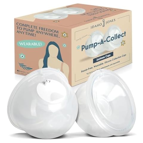 Wearable Breast Milk Collection Cups - Works with Baby Buddha, Legendairy Milk, Medela, Spectra, Imani, Zomee, Freemie (24mm) Cover